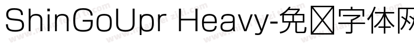 ShinGoUpr Heavy字体转换